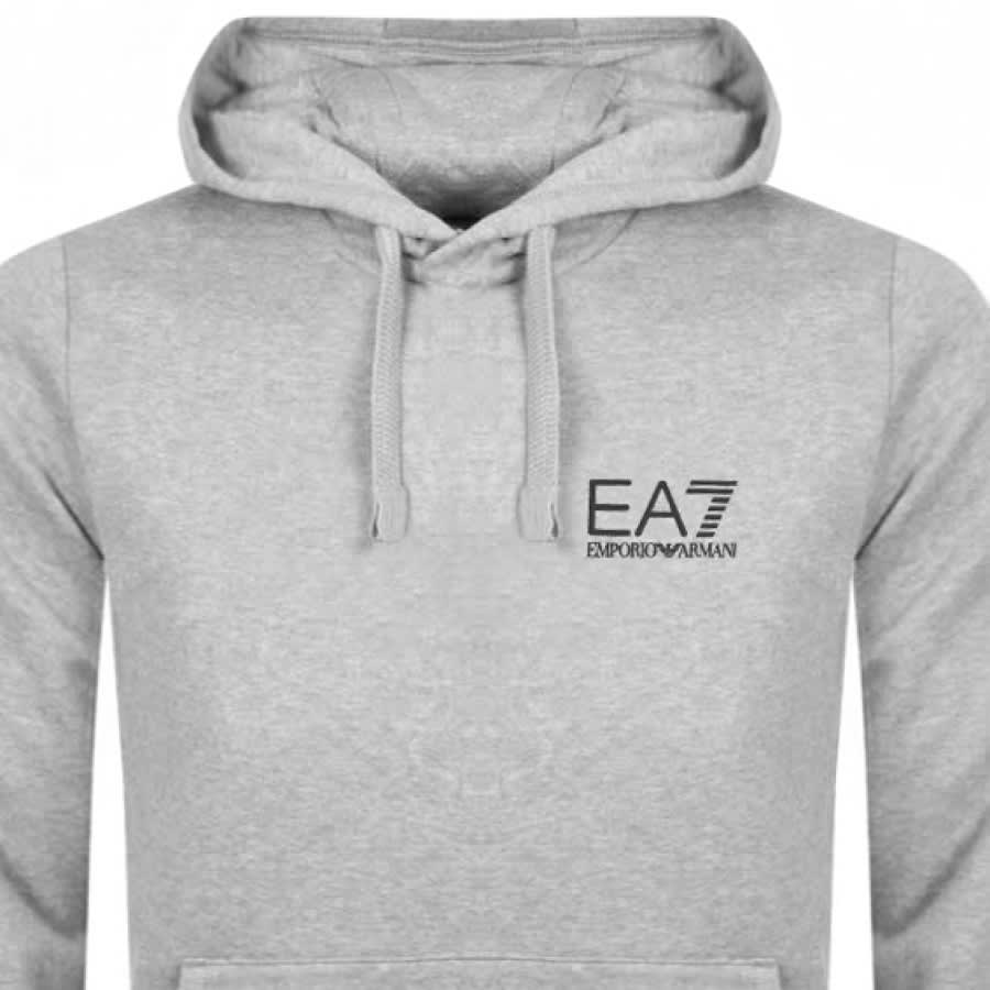 Alternative Image for ProductEA7 Emporio Armani Logo Hoodie Grey3